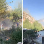 Son Dakika | Hatay’da orman yangını: Ekipler alevlere havadan ve karadan müdahale ediyor